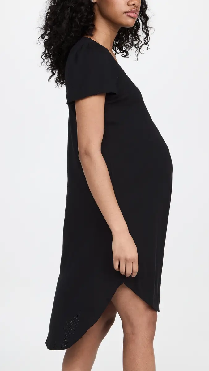 HATCH The Pointelle Nightgown Black | Thumbnail 4 HATCH The Pointelle Nightgown Black | Thumbnail 4