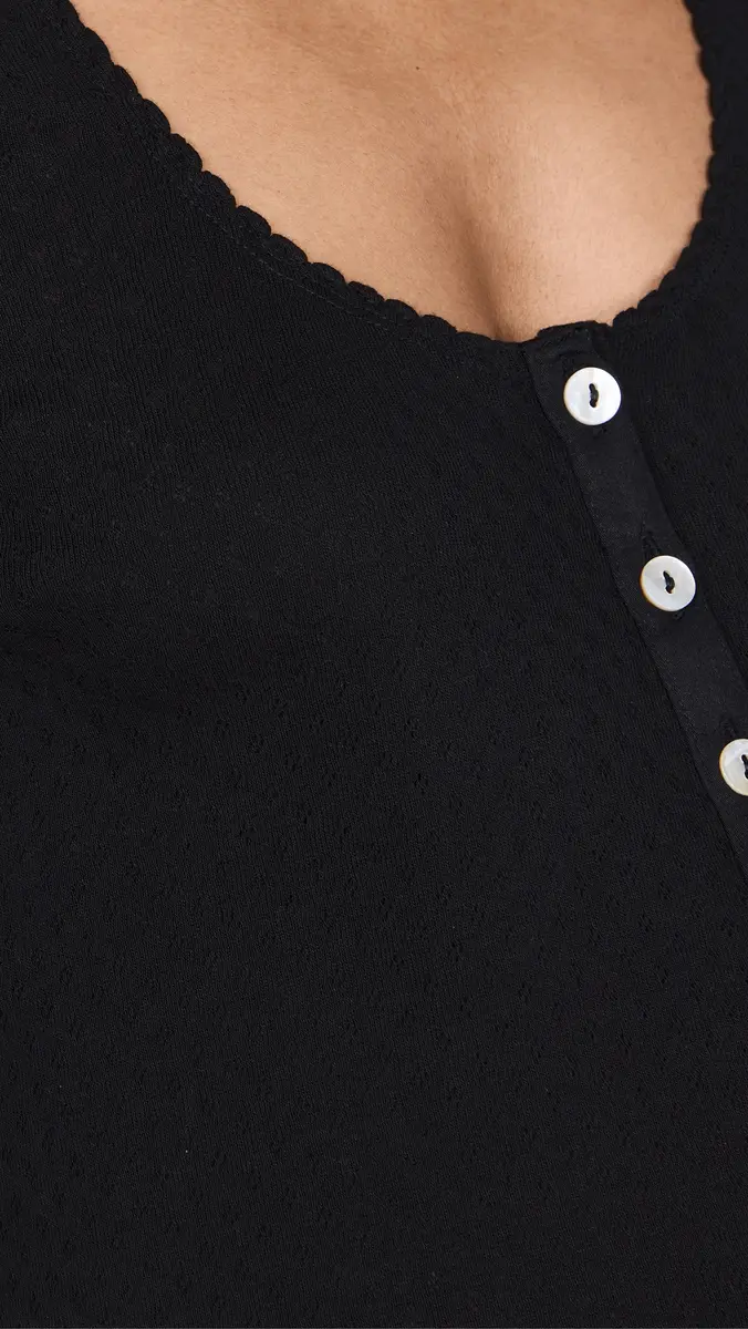 HATCH The Pointelle Nightgown Black | Thumbnail 6 HATCH The Pointelle Nightgown Black | Thumbnail 6