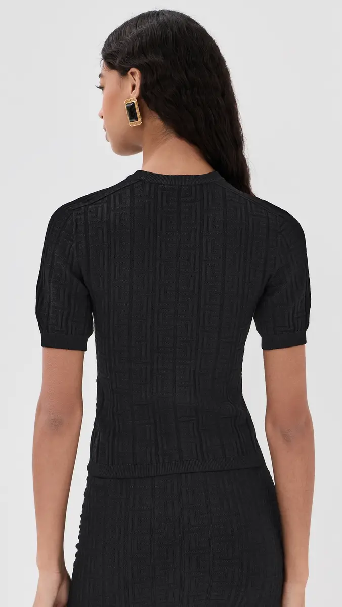 Balmain Monogram Knit Top Noir | Thumbnail 3