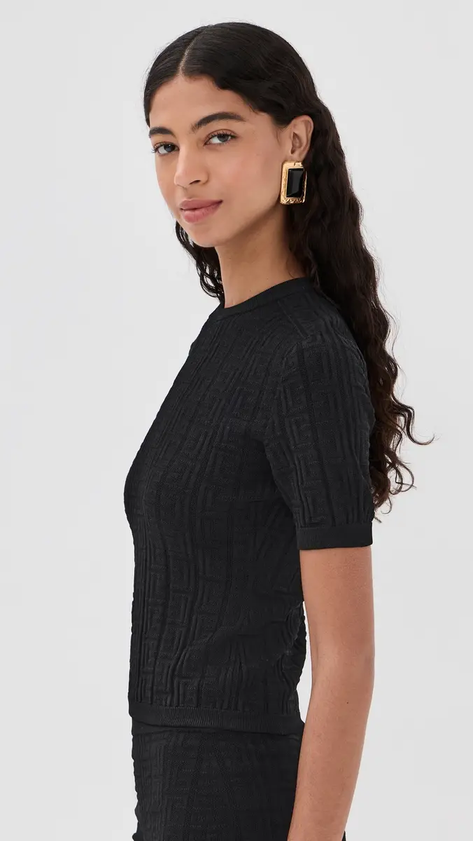 Balmain Monogram Knit Top Noir | Thumbnail 4