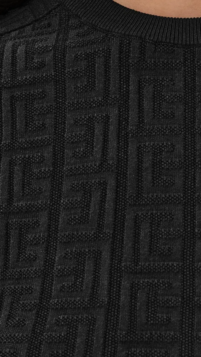 Balmain Monogram Knit Top Noir | Thumbnail 6