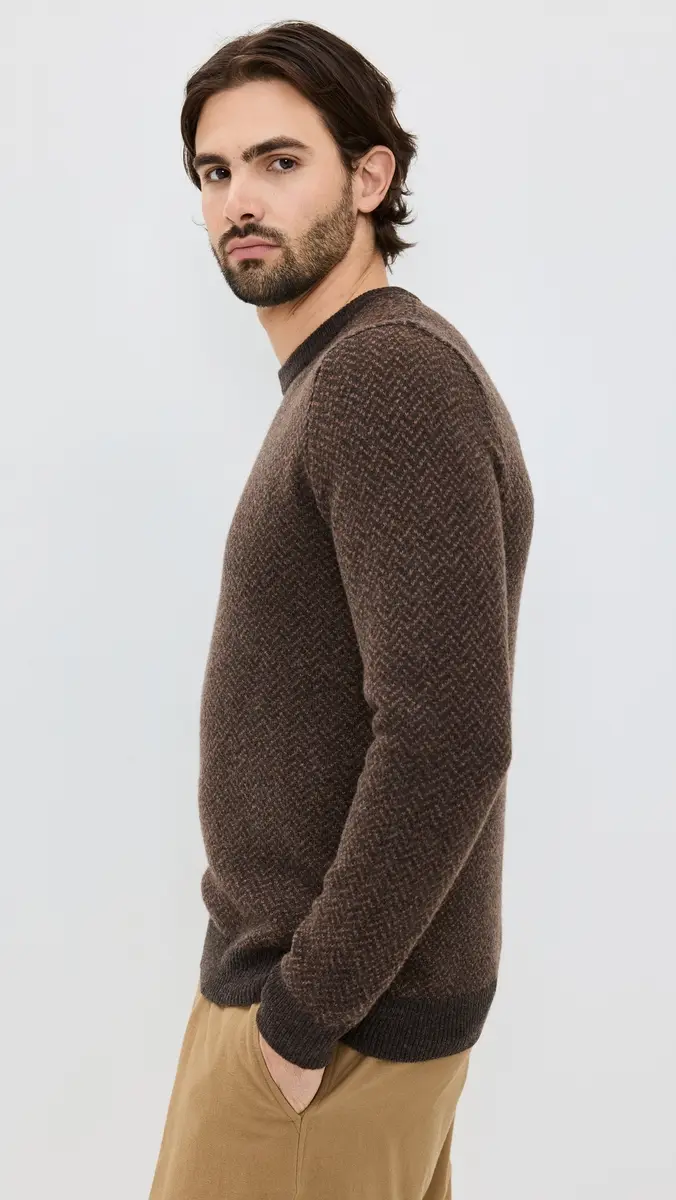 Taylor Stitch Eddy Herringbone Crewneck Sweater | Thumbnail 4 Taylor Stitch Eddy Herringbone Crewneck Sweater | Thumbnail 4