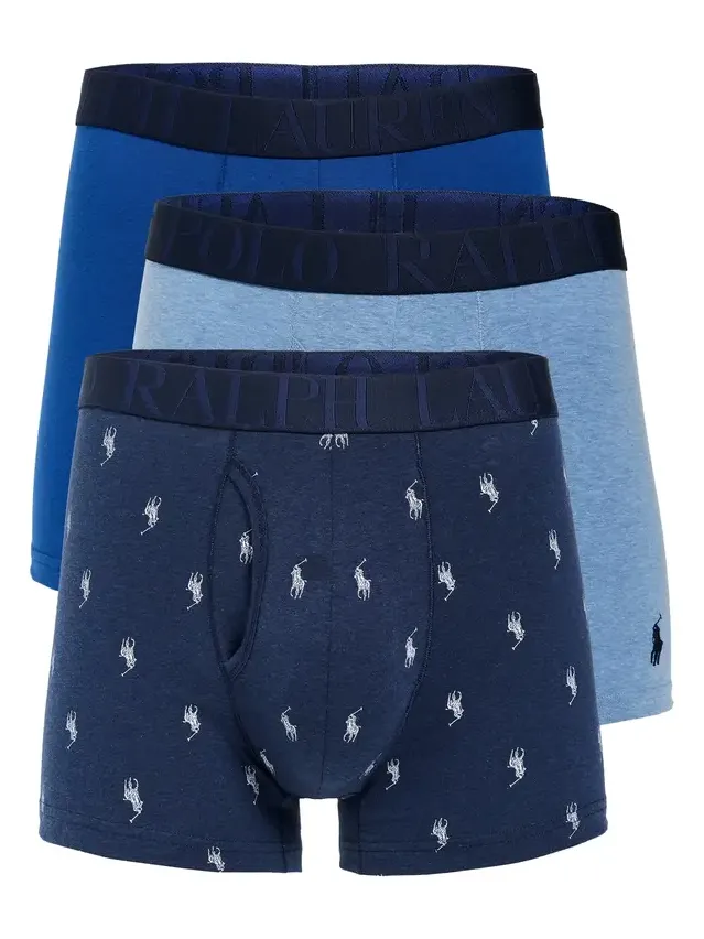 Polo Ralph Lauren Underwear Stretch Classic Fit Trunks 3 Pack