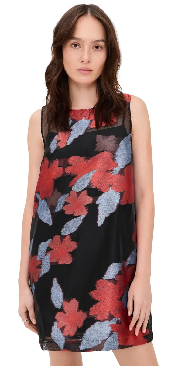 STAUD Brea Dress Night Garden | Image 1 STAUD Brea Dress Night Garden | Image 1