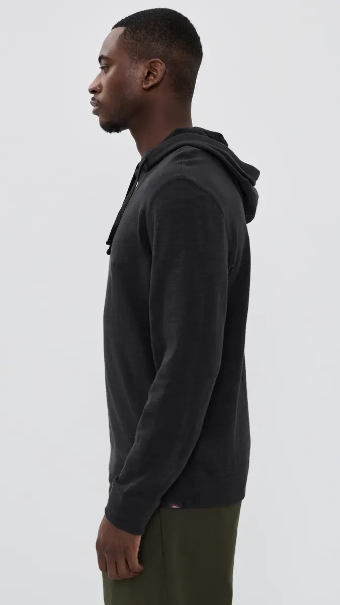Faherty Sunwashed Slub Hoodie Ridge Black | Thumbnail 4 Faherty Sunwashed Slub Hoodie Ridge Black | Thumbnail 4