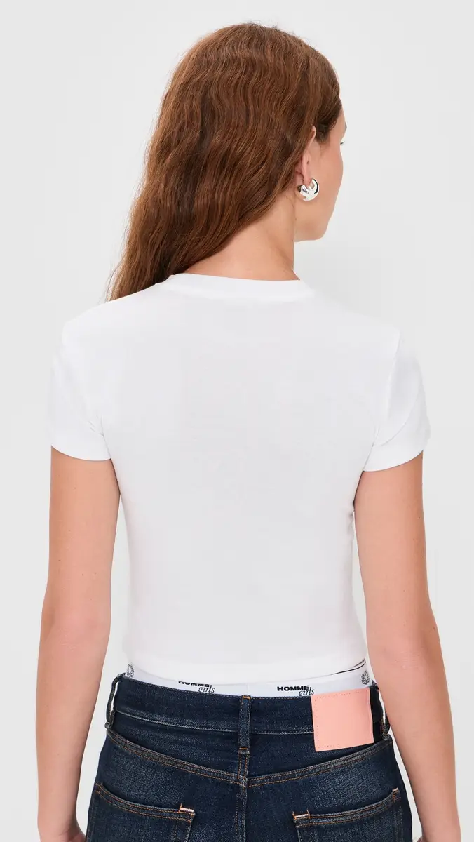 Hommegirls Homme Girls x Fruit of The Loom Baby Tee With Double Logo White w/ Fruit Clusters | Thumbnail 3 Hommegirls Homme Girls x Fruit of The Loom Baby Tee With Double Logo White w/ Fruit Clusters | Thumbnail 3