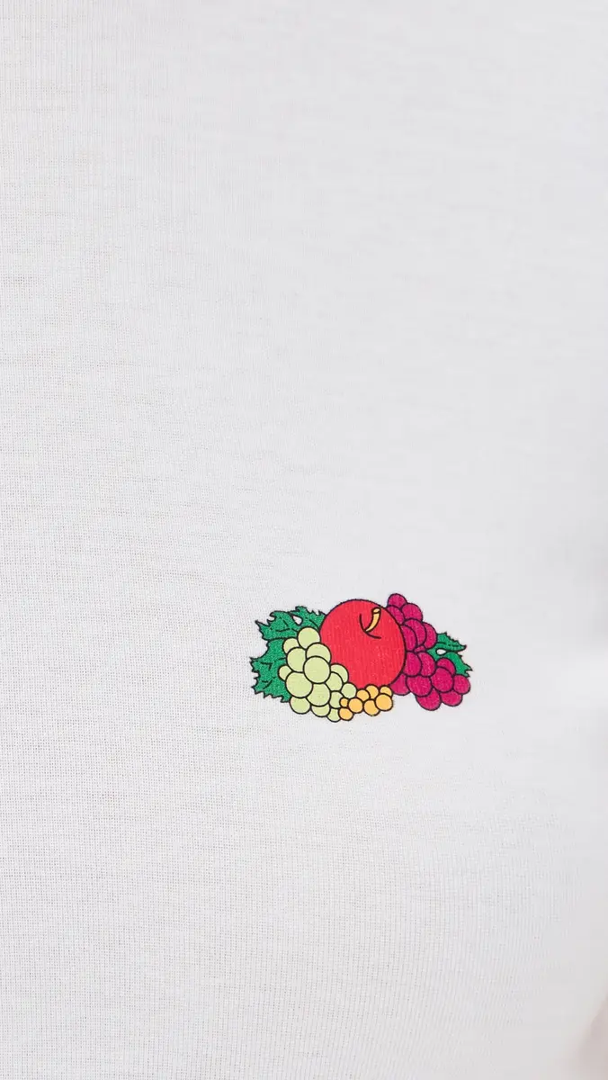 Hommegirls Homme Girls x Fruit of The Loom Baby Tee With Double Logo White w/ Fruit Clusters | Thumbnail 6 Hommegirls Homme Girls x Fruit of The Loom Baby Tee With Double Logo White w/ Fruit Clusters | Thumbnail 6