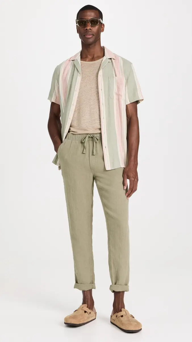 Faherty Linen Drawstring Pants | Thumbnail 5