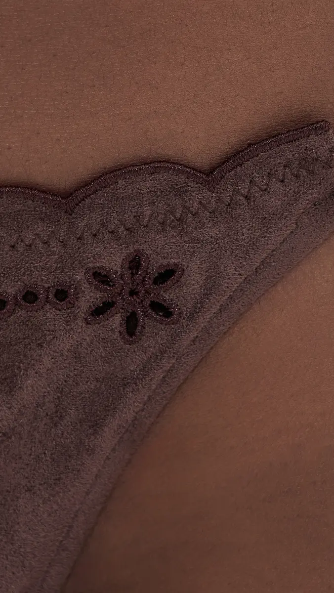 Frankies Bikinis Mackenzie Suede Bikini Bottoms Desert Suede | Thumbnail 5 Frankies Bikinis Mackenzie Suede Bikini Bottoms Desert Suede | Thumbnail 5