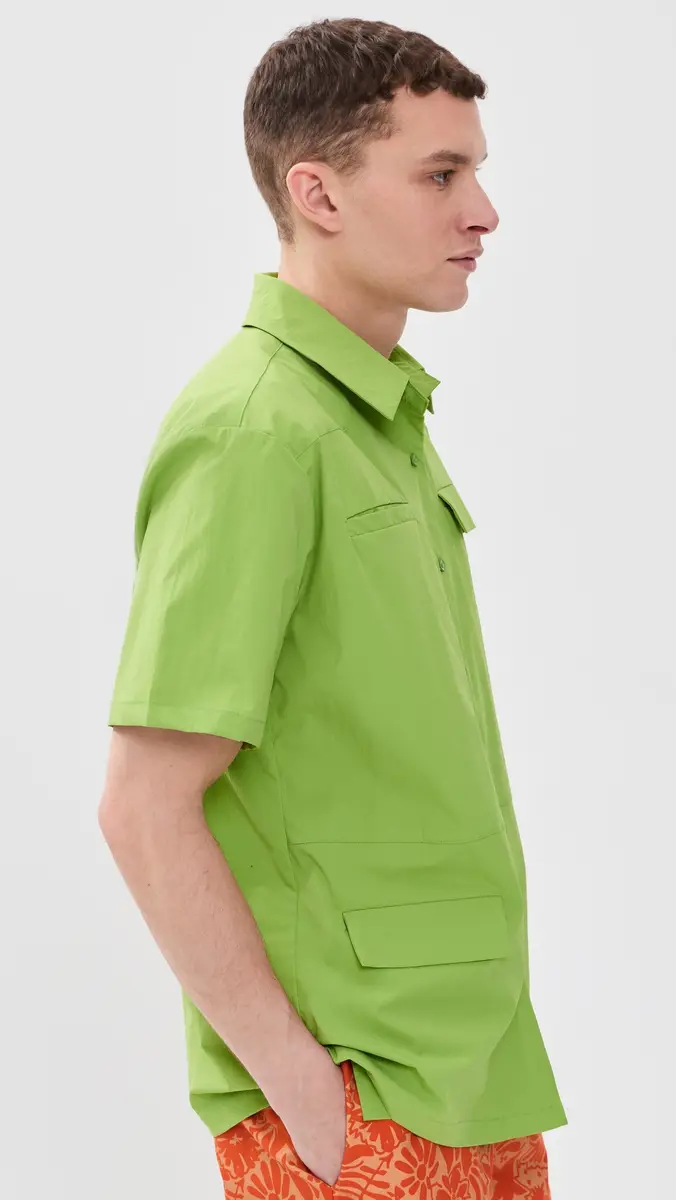 Dur Doux Bradley Nylon Camp Shirt | Thumbnail 4 Dur Doux Bradley Nylon Camp Shirt | Thumbnail 4