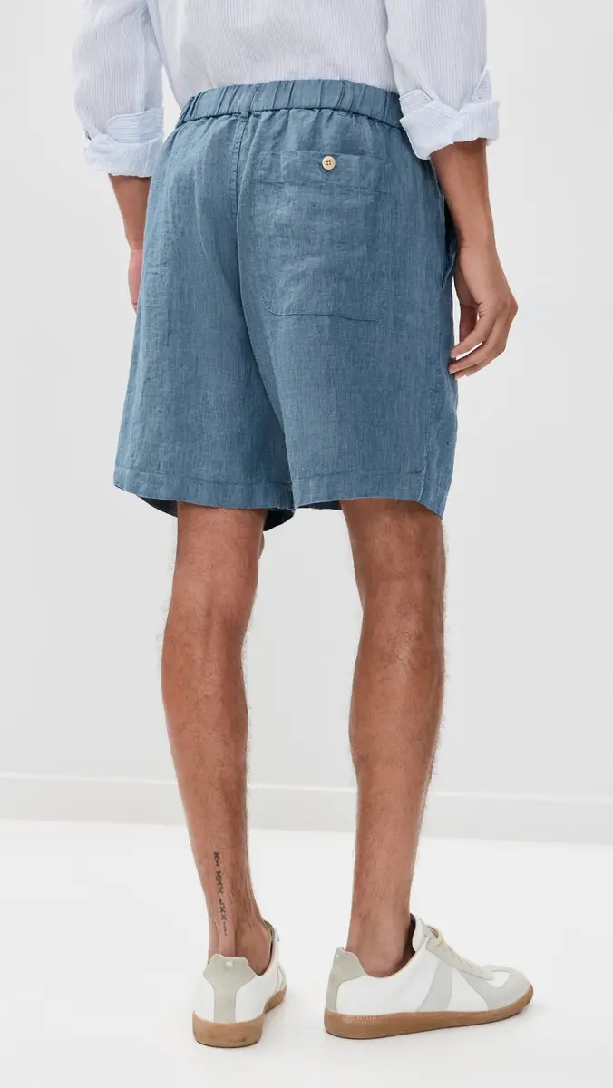 Madewell Linen Pull On Shorts 5.5 ight Chambray | Thumbnail 3 Madewell Linen Pull On Shorts 5.5 ight Chambray | Thumbnail 3