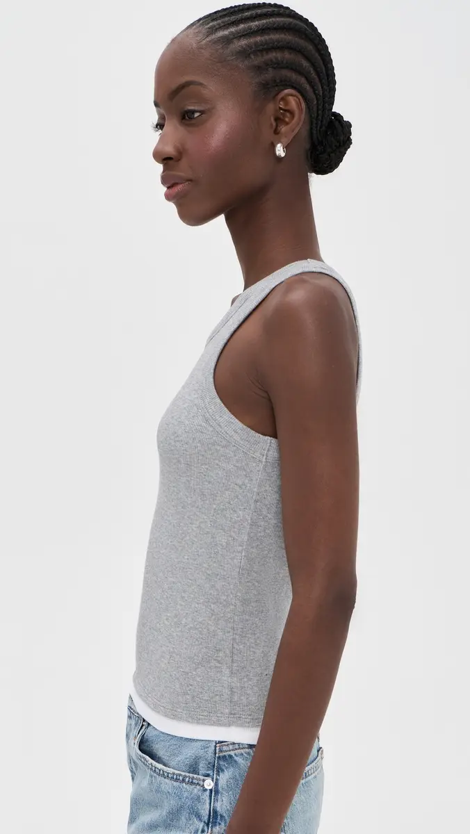 Velvet Orion Tank Top Heather Grey/White | Thumbnail 4 Velvet Orion Tank Top Heather Grey/White | Thumbnail 4