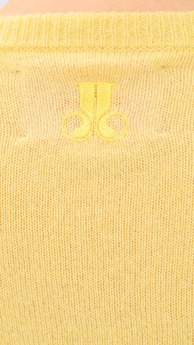 La DoubleJ Tones Cashmere Crew Neck Sweater Yellow | Thumbnail 6 La DoubleJ Tones Cashmere Crew Neck Sweater Yellow | Thumbnail 6