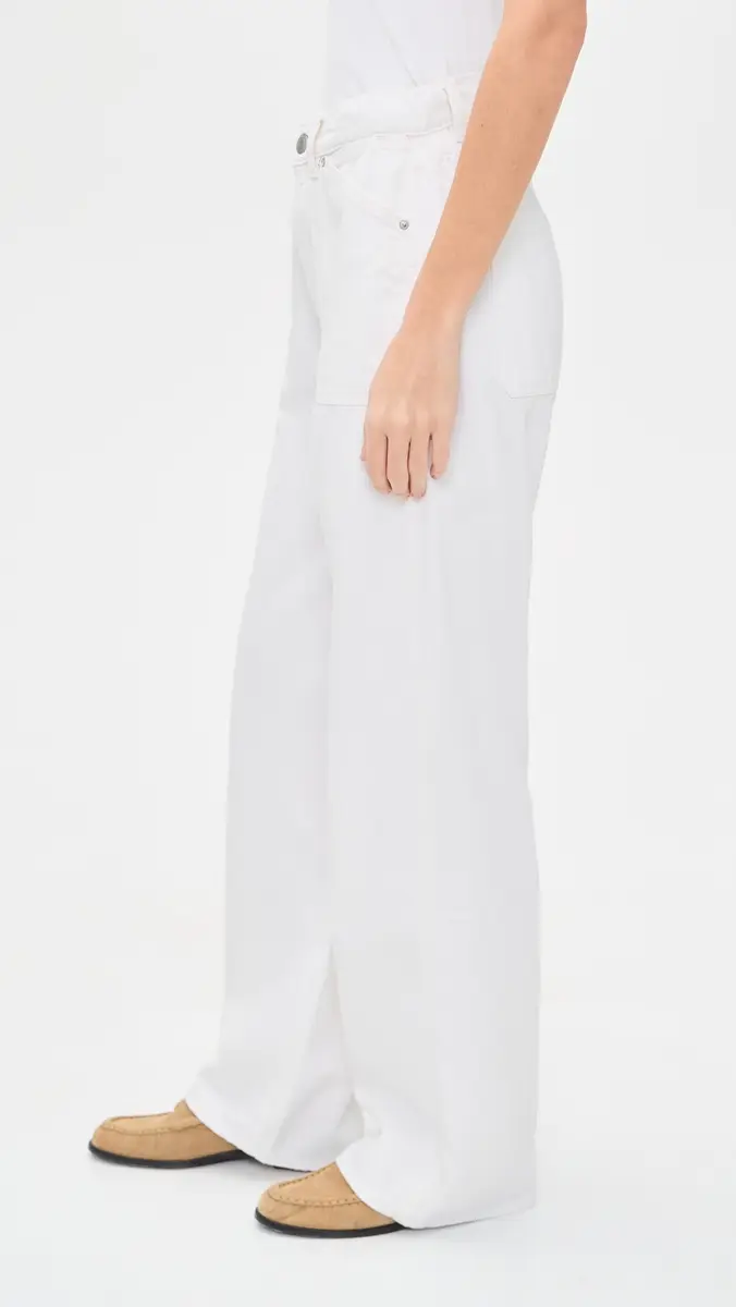 DL1961 Taylor Relaxed Barrel High Rise Jeans White | Thumbnail 4 DL1961 Taylor Relaxed Barrel High Rise Jeans White | Thumbnail 4