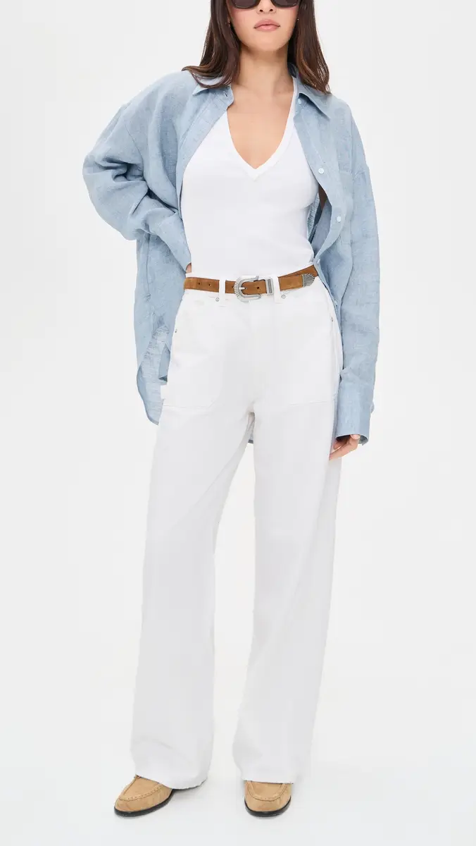 DL1961 Taylor Relaxed Barrel High Rise Jeans White | Thumbnail 5 DL1961 Taylor Relaxed Barrel High Rise Jeans White | Thumbnail 5
