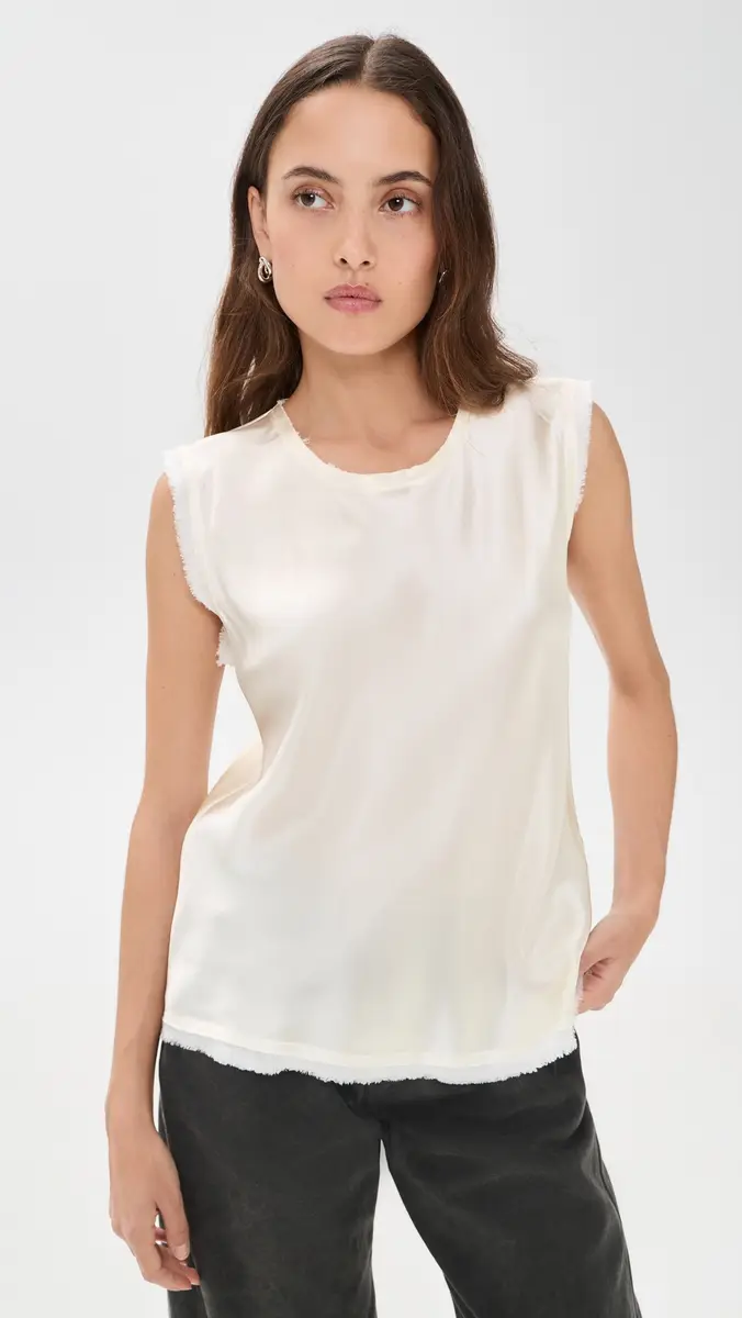 ALL THREE Amanda ilk Tank Off-White | Thumbnail 2 ALL THREE Amanda ilk Tank Off-White | Thumbnail 2