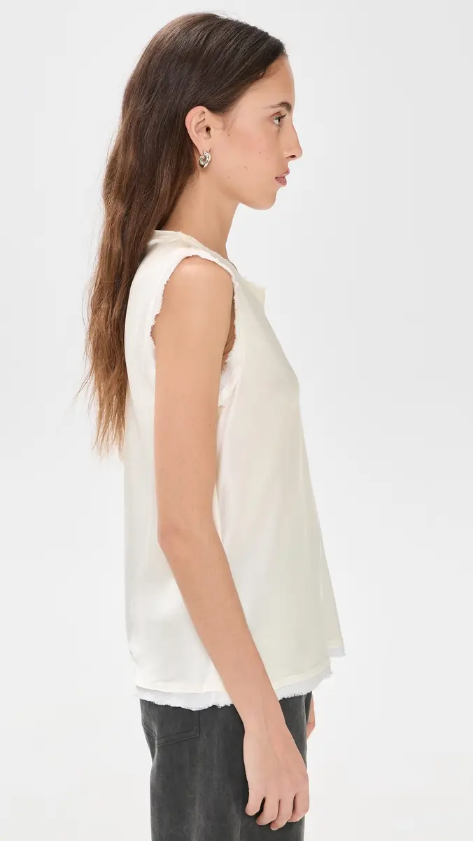 ALL THREE Amanda ilk Tank Off-White | Thumbnail 4 ALL THREE Amanda ilk Tank Off-White | Thumbnail 4