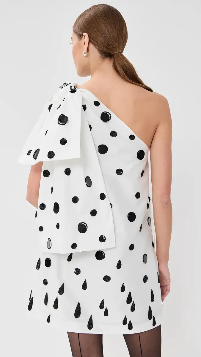 Bernadette Winnie Short Dress Black Polka Rain Emb/ | Thumbnail 3 Bernadette Winnie Short Dress Black Polka Rain Emb/ | Thumbnail 3
