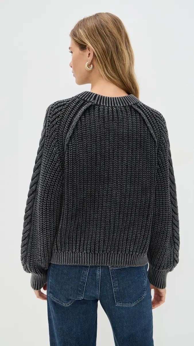 Free People Frankie Cable Pullover Onyx | Thumbnail 3 Free People Frankie Cable Pullover Onyx | Thumbnail 3