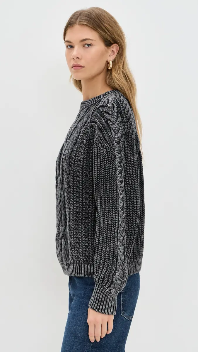 Free People Frankie Cable Pullover Onyx | Thumbnail 4 Free People Frankie Cable Pullover Onyx | Thumbnail 4