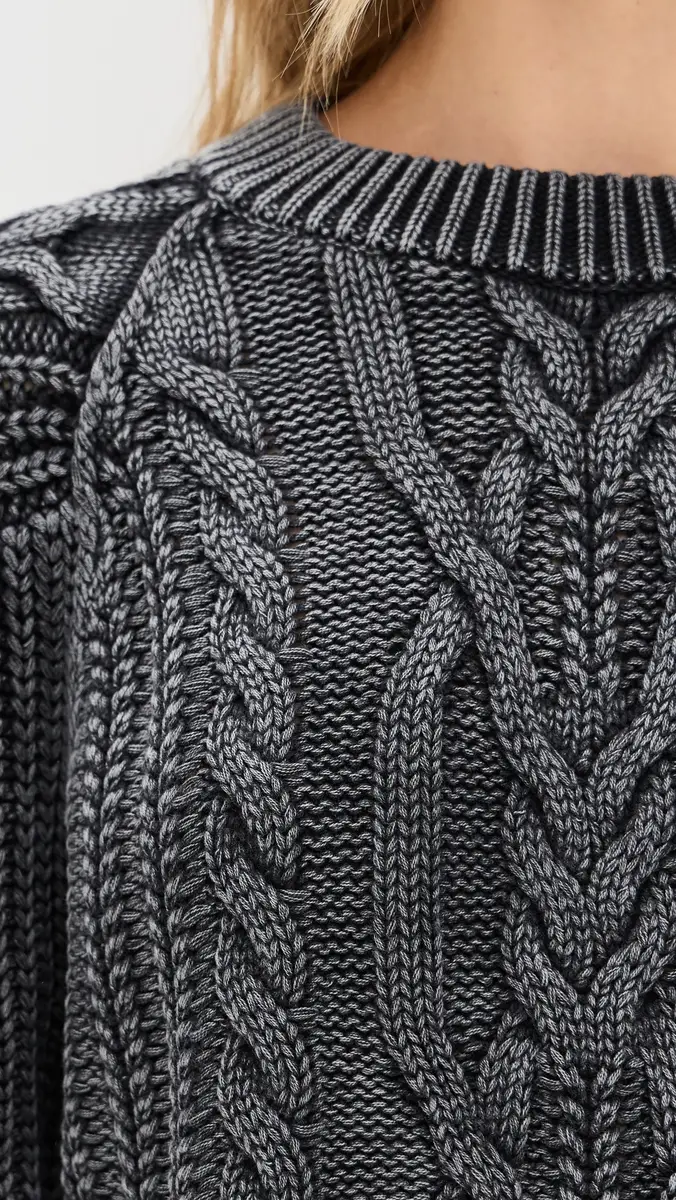 Free People Frankie Cable Pullover Onyx | Thumbnail 6 Free People Frankie Cable Pullover Onyx | Thumbnail 6