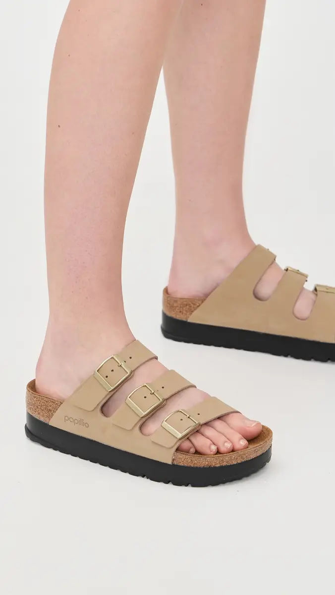 Birkenstock Florida Platform Flex Sandals Sandcastle | Thumbnail 3 Birkenstock Florida Platform Flex Sandals Sandcastle | Thumbnail 3