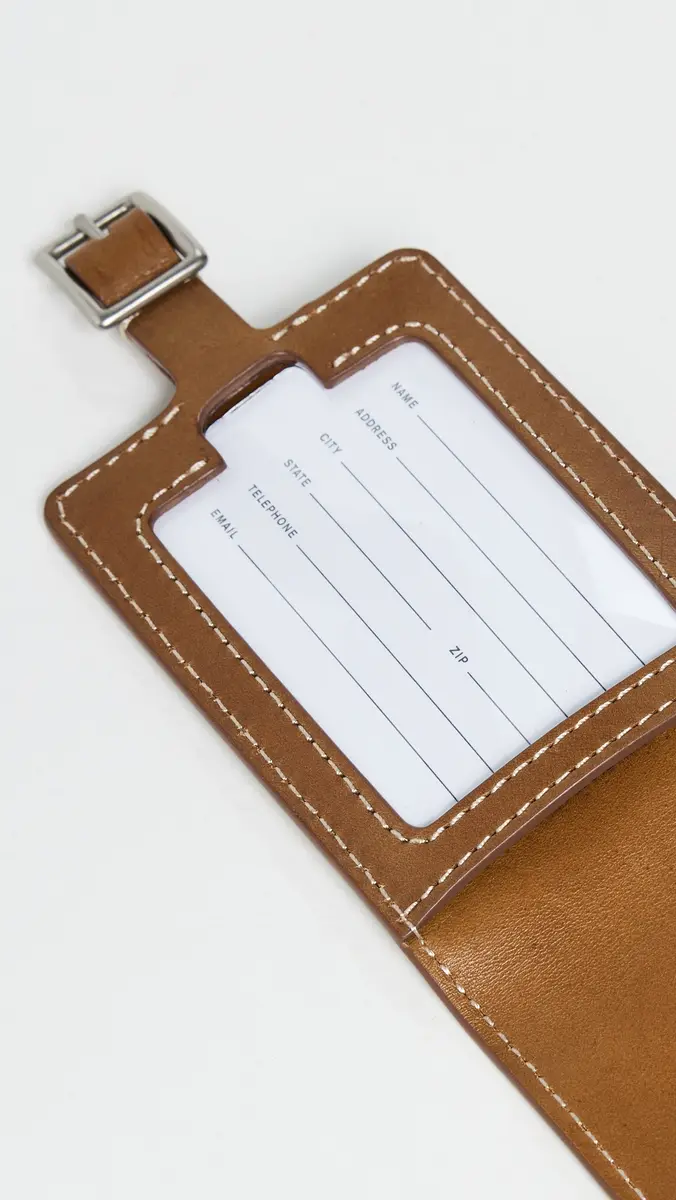 Shinola Leather Luggage ID Tag | Thumbnail 5 Shinola Leather Luggage ID Tag | Thumbnail 5