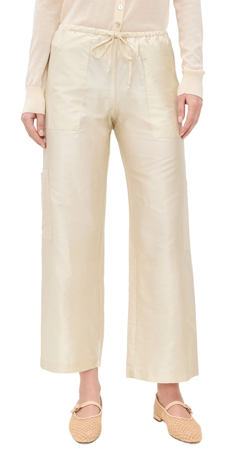 DONNI. The Taffeta Drawstring Cargo Pants DONNI. The Taffeta Drawstring Cargo Pants