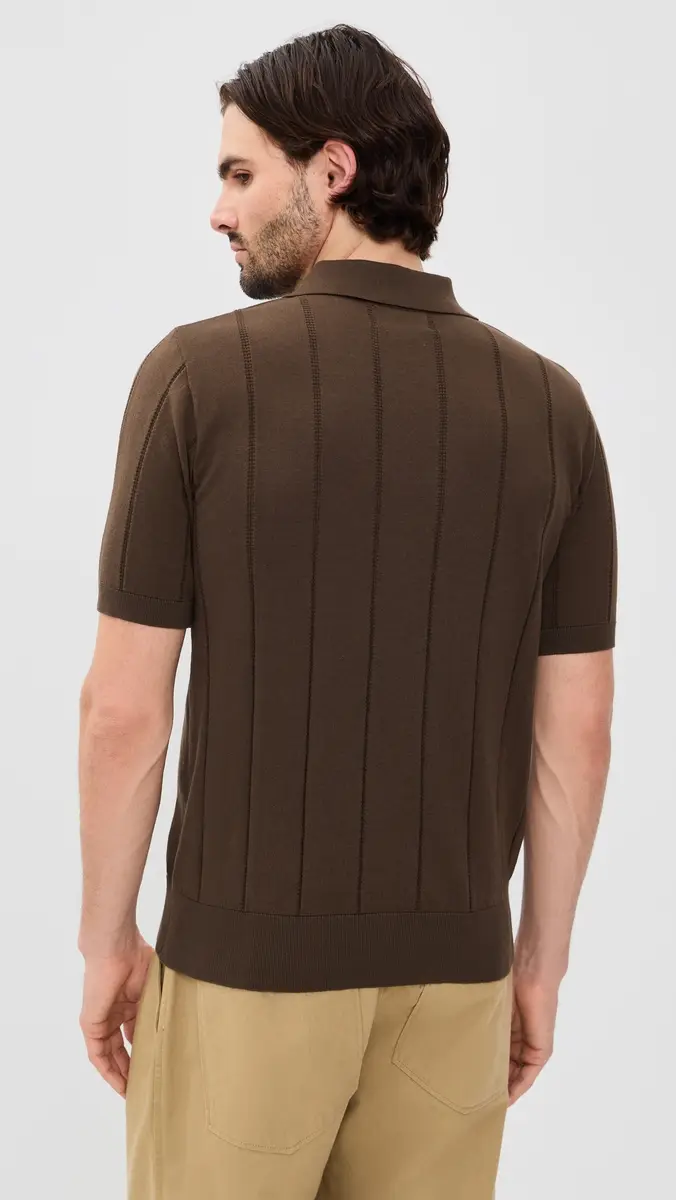 Far Afield Jacobs Knitted Polo Brown | Thumbnail 3