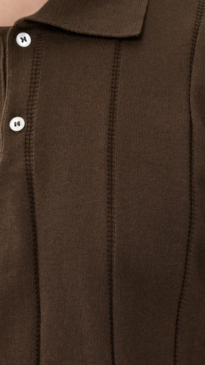 Far Afield Jacobs Knitted Polo Brown | Thumbnail 6