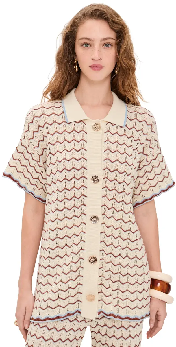 Cara Cara Hayes Shirt Zigzag Multi | Image 1 Cara Cara Hayes Shirt Zigzag Multi | Image 1