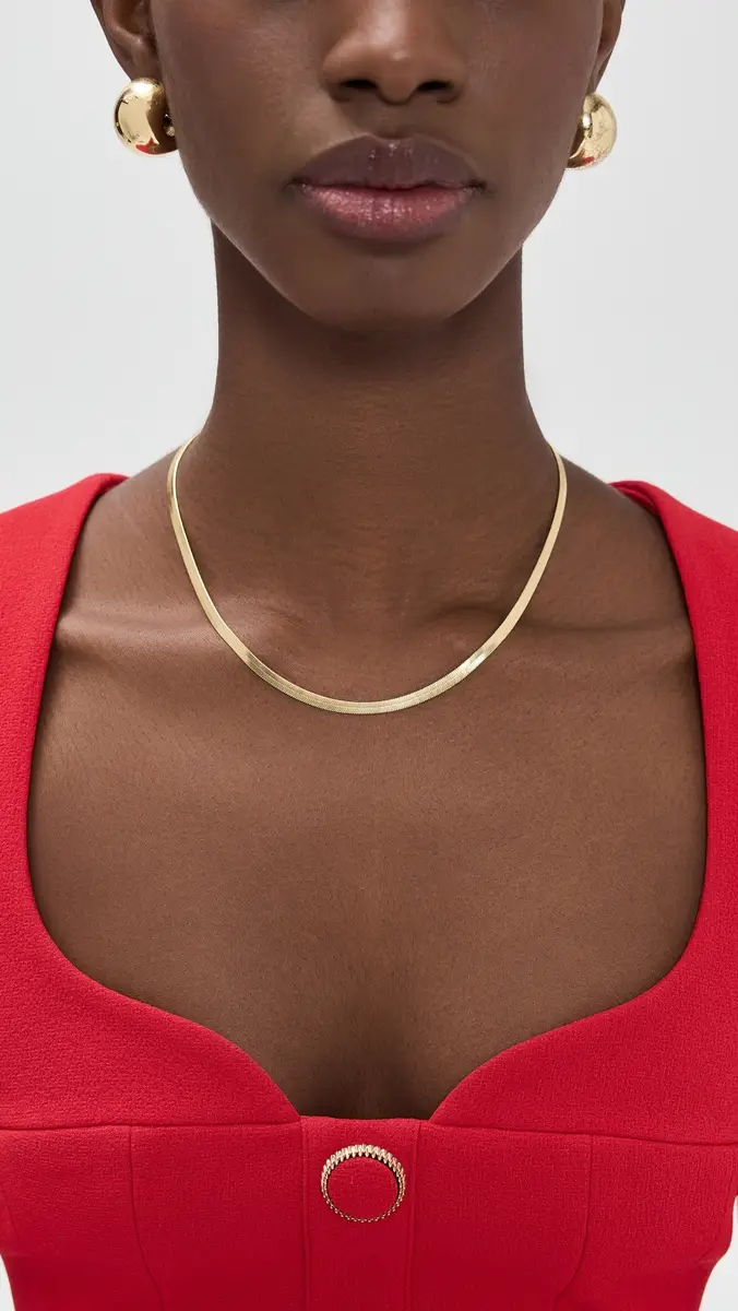 Madewell Herringbone Chain Necklace | Thumbnail 3