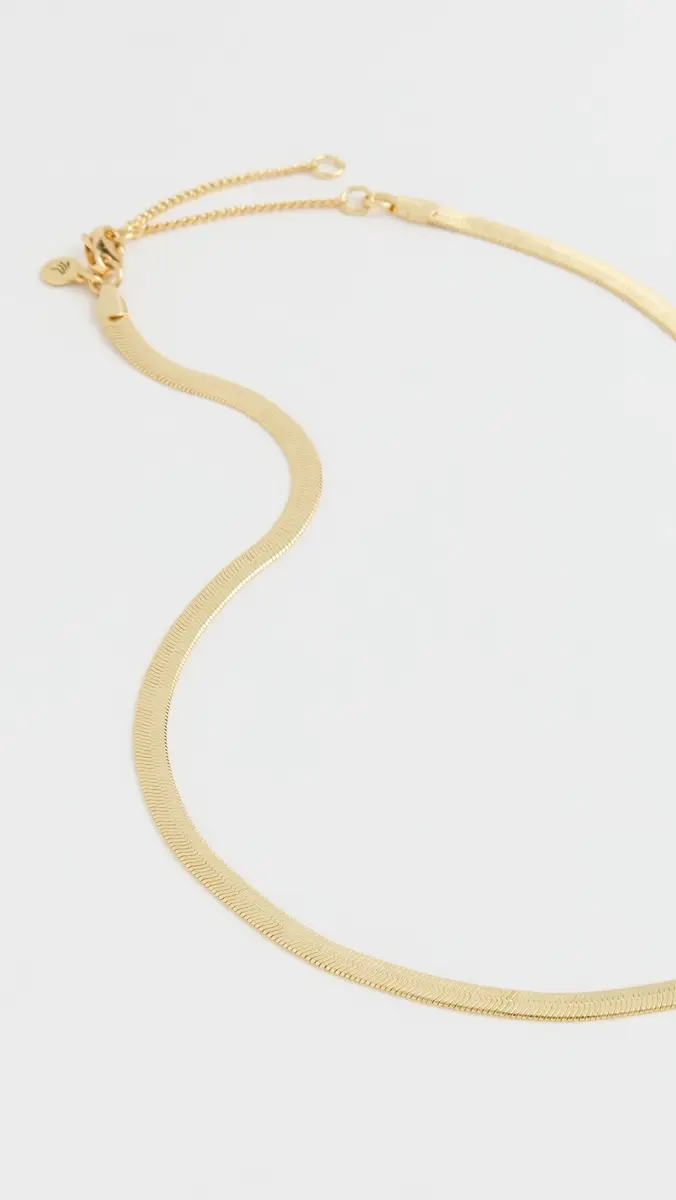 Madewell Herringbone Chain Necklace | Thumbnail 4