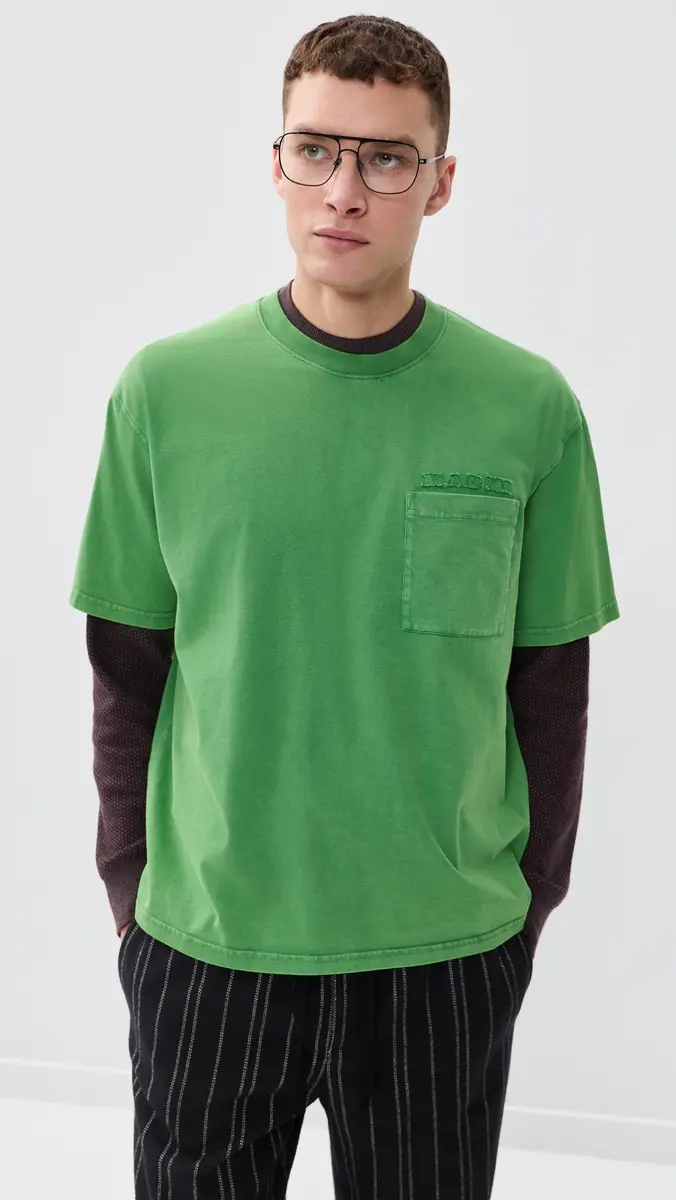 Marni T-Shirt Dark Olive | Thumbnail 2 Marni T-Shirt Dark Olive | Thumbnail 2
