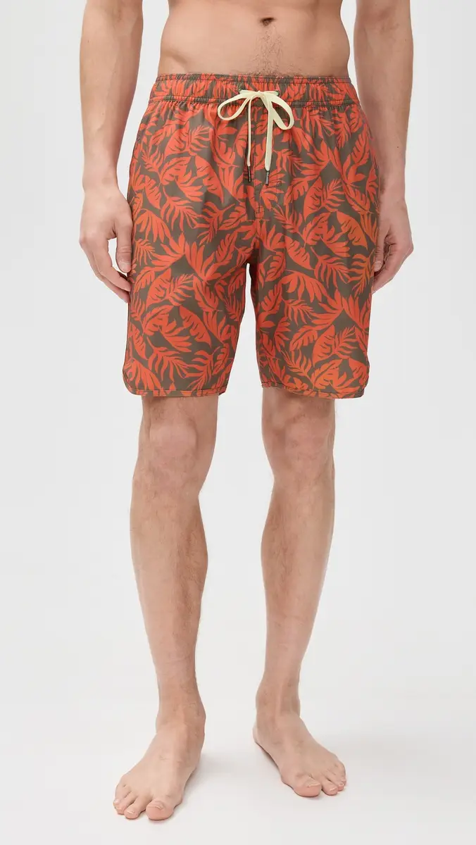 Fair Harbor The Anchor Swim Trunks 8 Orange eaves | Thumbnail 2 Fair Harbor The Anchor Swim Trunks 8 Orange eaves | Thumbnail 2