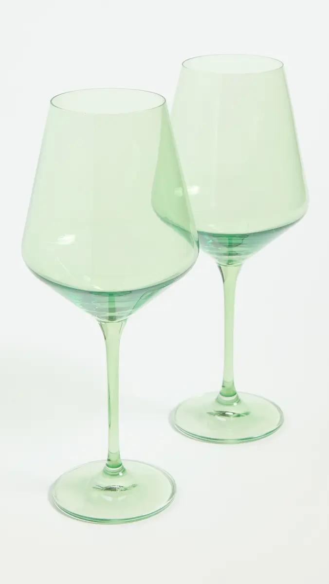 Estelle Colored Glass Stemware Set of 2 | Thumbnail 2 Estelle Colored Glass Stemware Set of 2 | Thumbnail 2