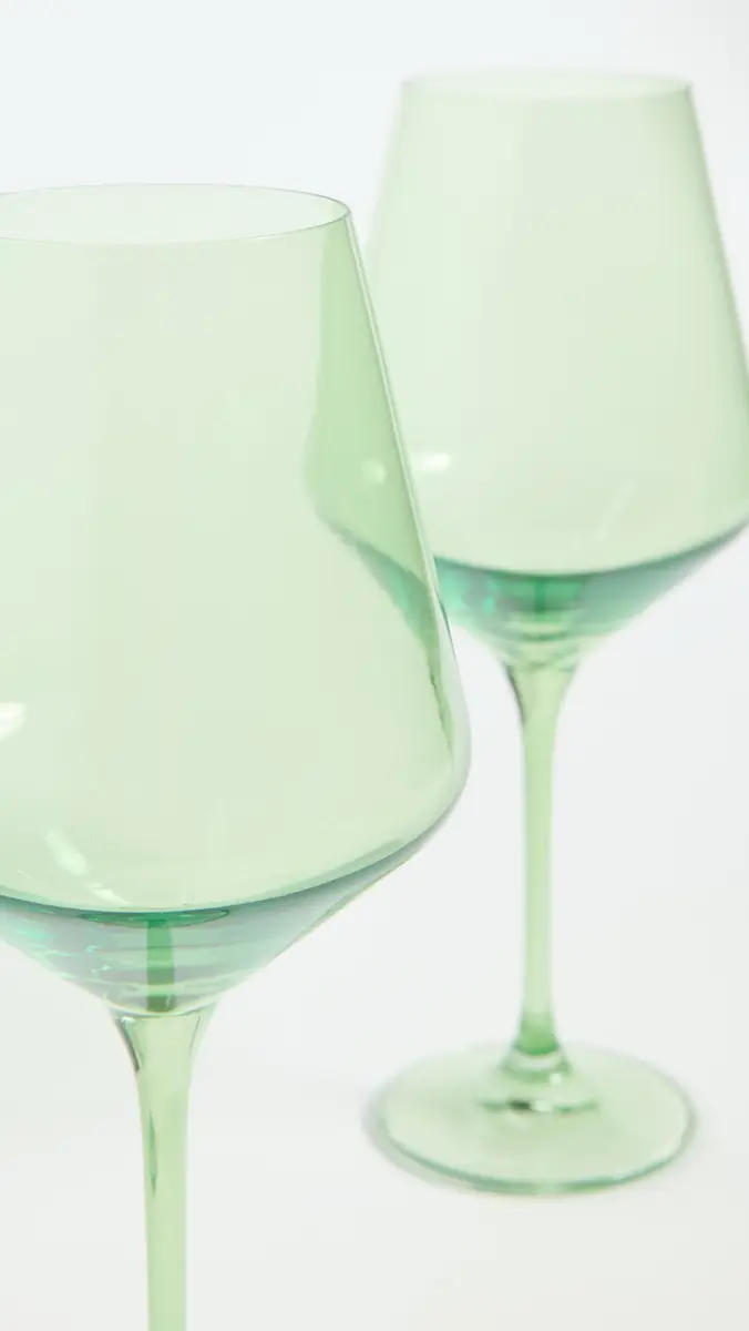 Estelle Colored Glass Stemware Set of 2 | Thumbnail 4 Estelle Colored Glass Stemware Set of 2 | Thumbnail 4