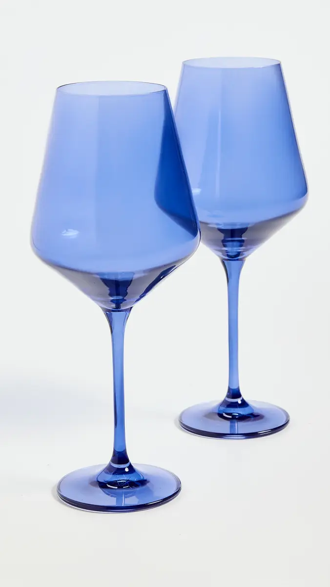 Estelle Colored Glass Stemware Set of 2 | Thumbnail 2