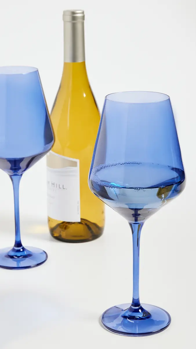 Estelle Colored Glass Stemware Set of 2 | Thumbnail 3