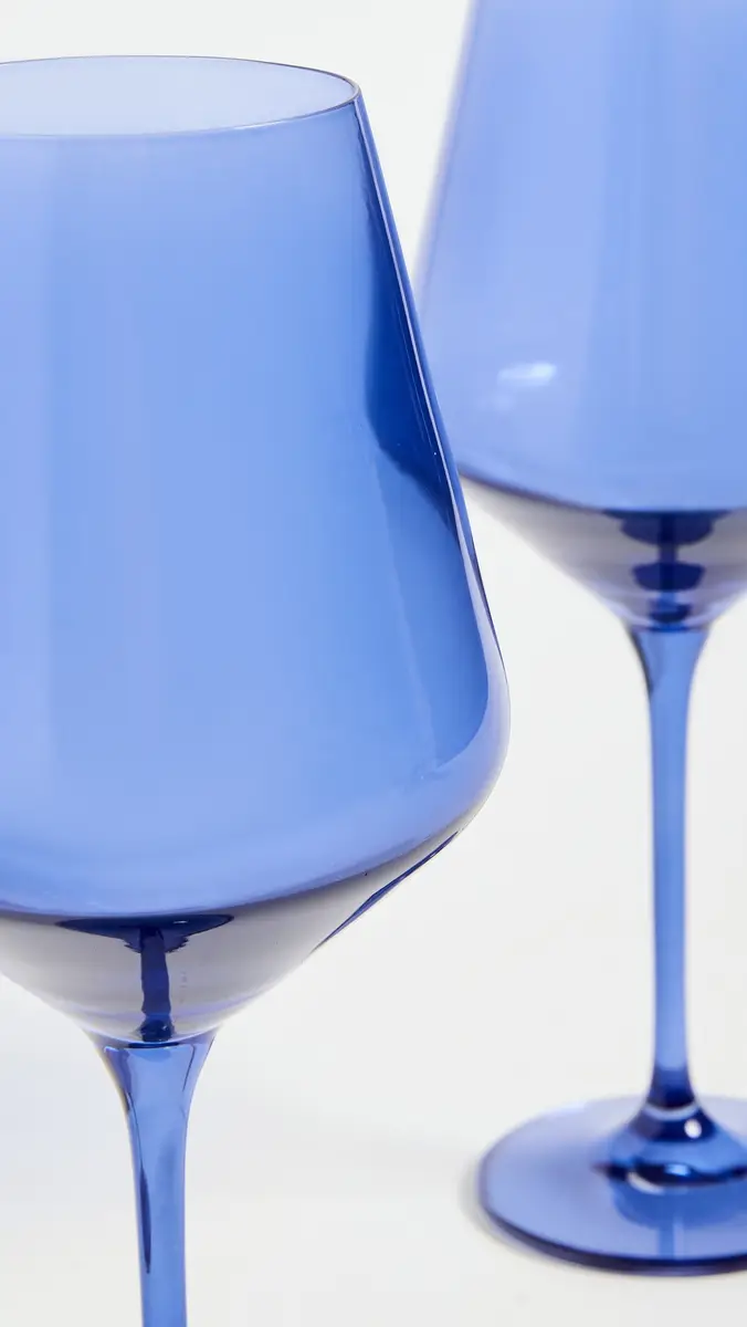 Estelle Colored Glass Stemware Set of 2 | Thumbnail 5