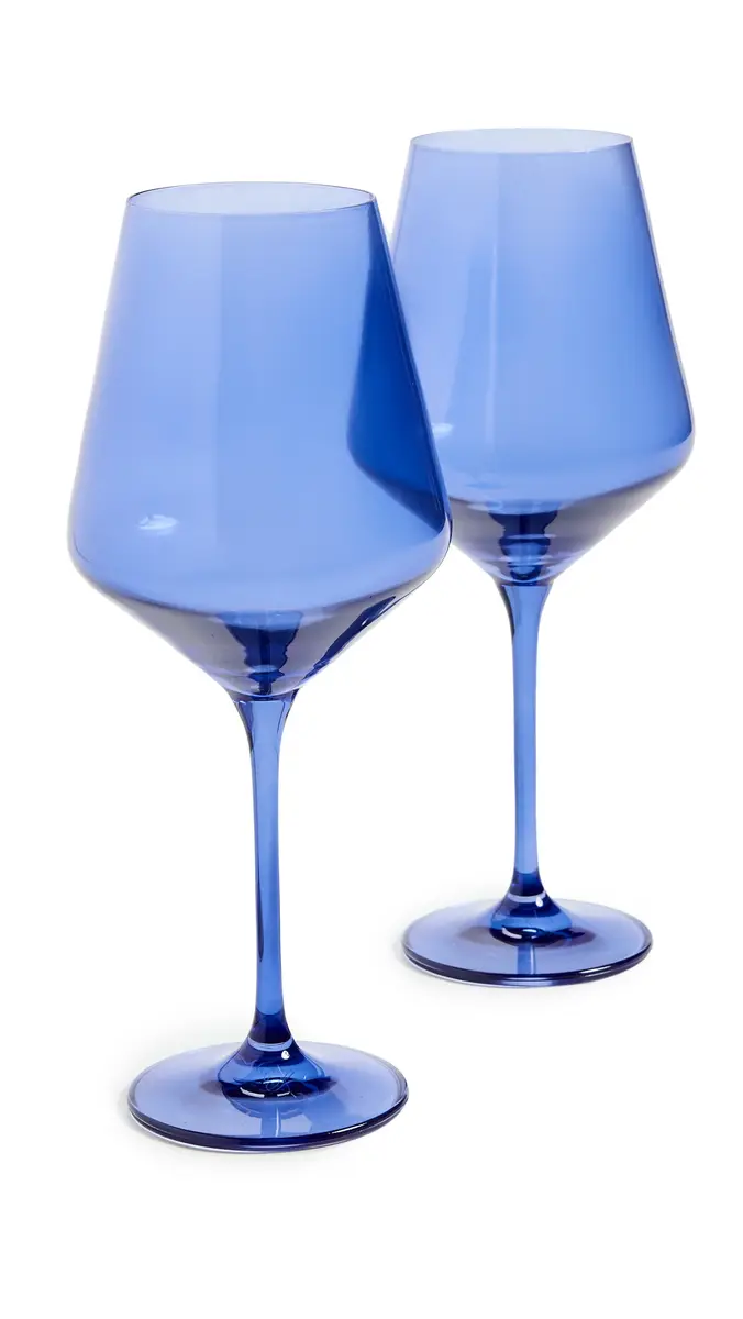 Estelle Colored Glass Stemware Set of 2 | Thumbnail 6