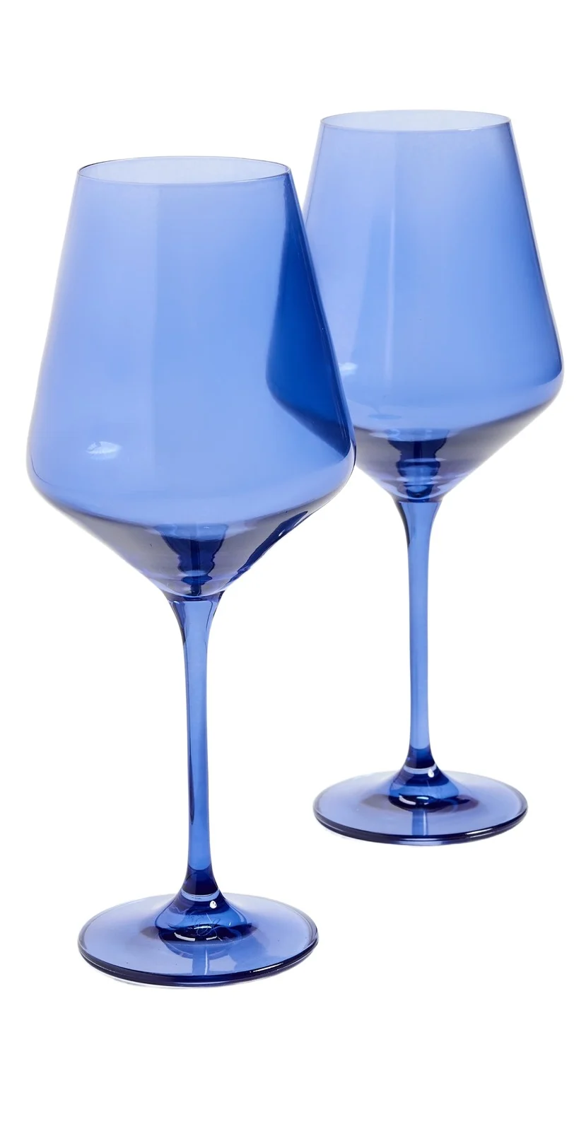 Estelle Colored Glass Stemware Set of 2