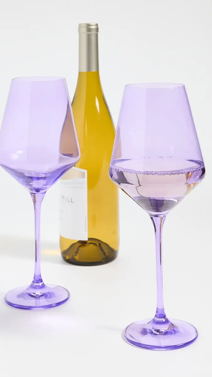 Estelle Colored Glass Stemware Set of 2 | Thumbnail 3 Estelle Colored Glass Stemware Set of 2 | Thumbnail 3