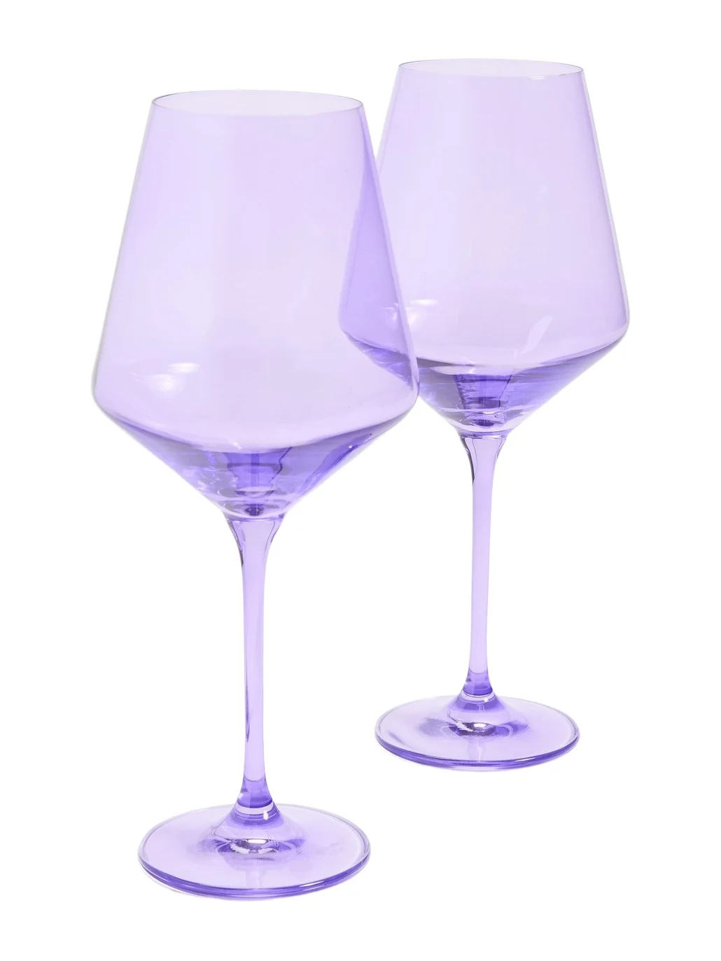 Estelle Colored Glass Stemware Set of 2