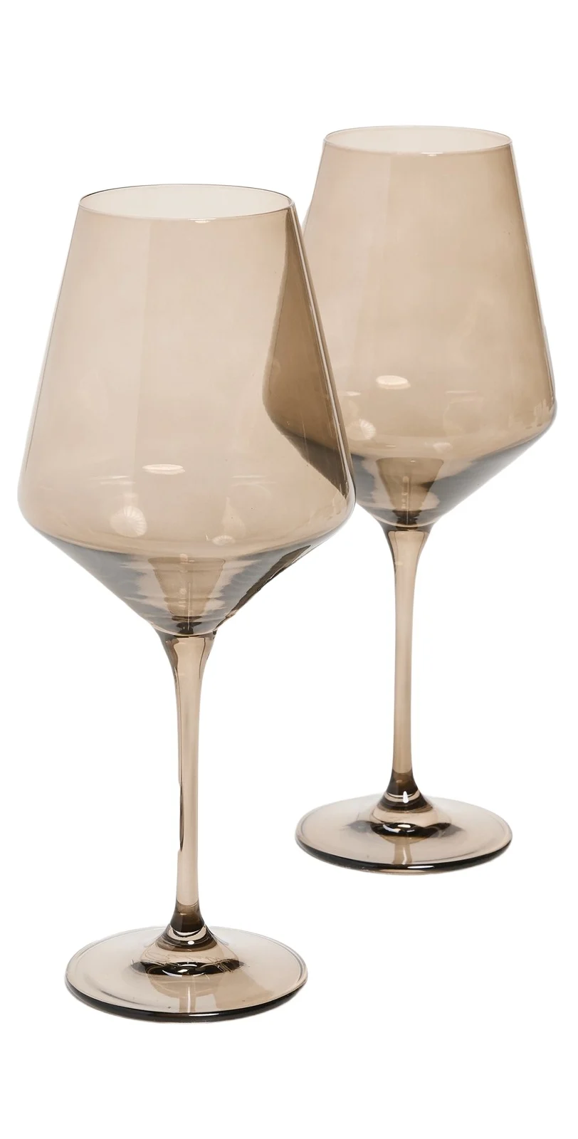 Estelle Colored Glass Stemware Set of 2