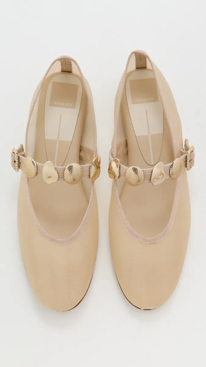 Dolce Vita Relan Mesh Flats French Vanilla | Thumbnail 4 Dolce Vita Relan Mesh Flats French Vanilla | Thumbnail 4