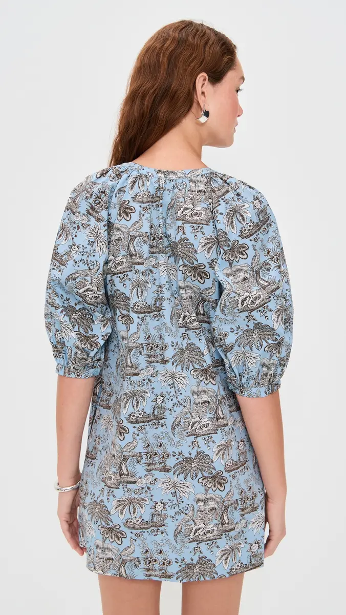 STAUD Vincent Mini Dress ky Toile | Thumbnail 3 STAUD Vincent Mini Dress ky Toile | Thumbnail 3