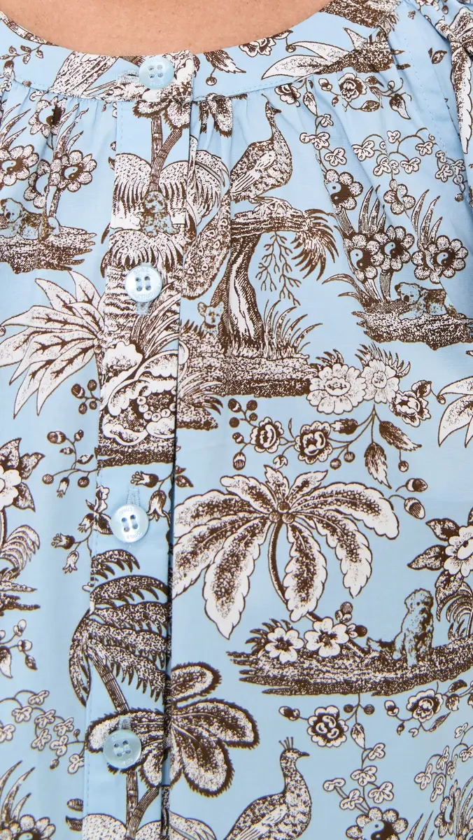 STAUD Vincent Mini Dress ky Toile | Thumbnail 6 STAUD Vincent Mini Dress ky Toile | Thumbnail 6