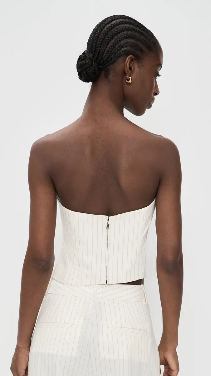 GOOD AMERICAN Essential Suiting Strapless Top | Thumbnail 3