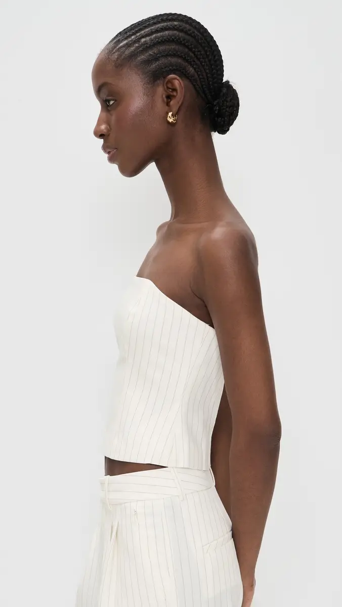 GOOD AMERICAN Essential Suiting Strapless Top | Thumbnail 4